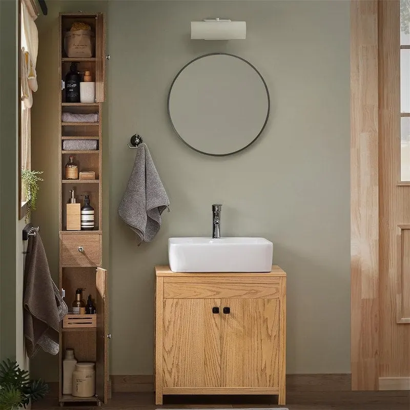 Black Bathroom Tall Cabinet - 7.87D x 7.87W x 70.87H