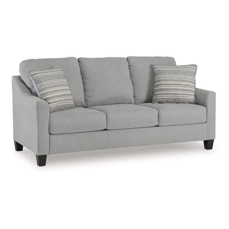 Lebo Queen Size Sofa Sleeper Bed, Gray, Bifold Memory Foam Mattress