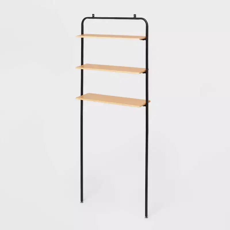 Space-Saving Bathroom Organizer with 3 Fixed Shelves