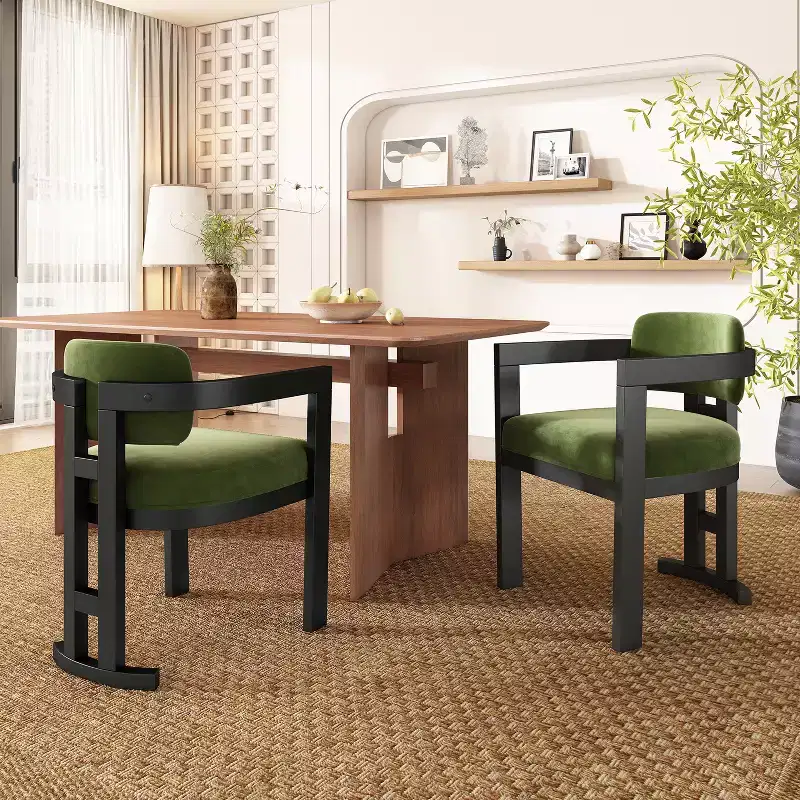 Christopher Knight Home Luna Modern Birch Wood Upholstered Dining Chair (Set of 2)