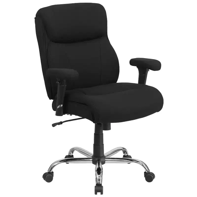 Emma and Oliver 400 lb. Big & Tall Mid-Back Swivel Clean Line Stitch Ergonomic Task Office Chair