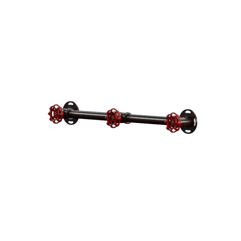 Cambria Industrial Sand Black Wall Coat Rack by Furniture of America