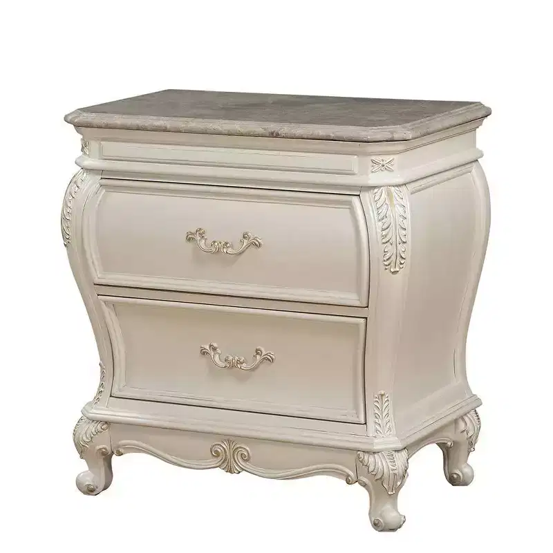 30" Chantelle Nightstand Pearl White - Acme Furniture