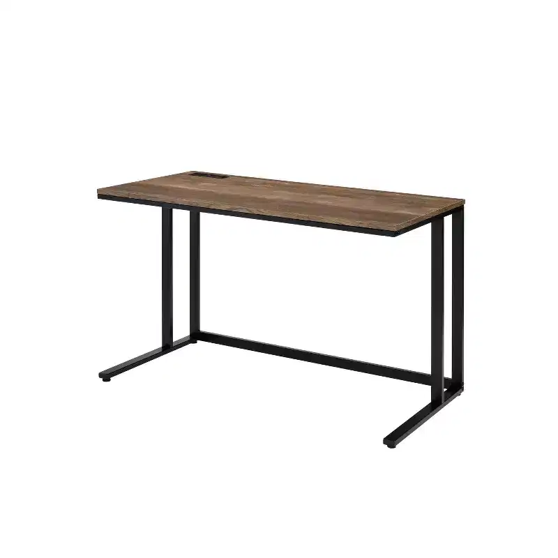 HomeStock 29 in.H Black Color Particle Board Computer Desks with No Storage