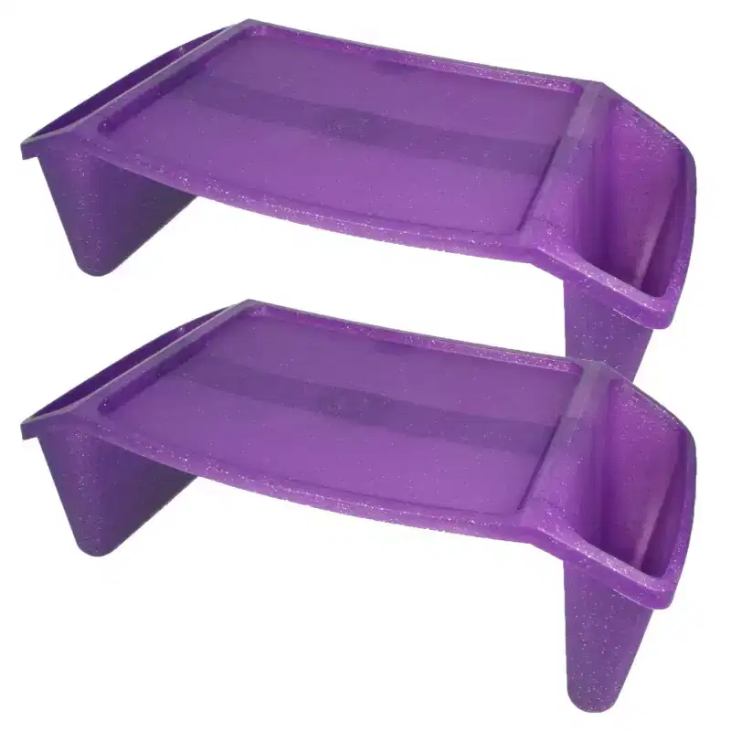 Lap Tray, Purple Sparkle, Pack of 2