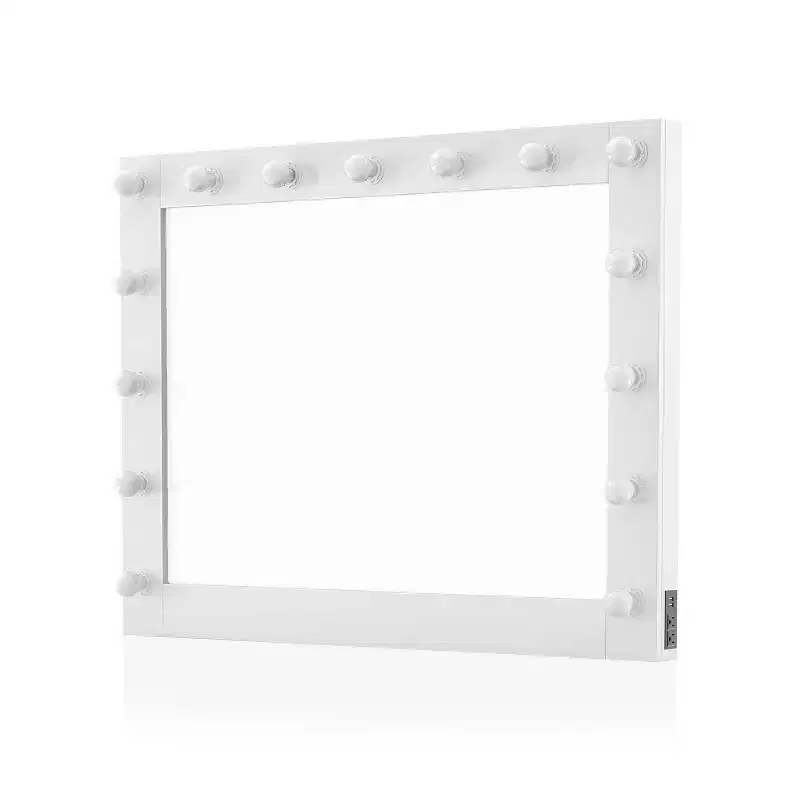 15pc Grayde Mirror with Bulbs and USB Charger Luminous White - HOMES: Inside + Out
