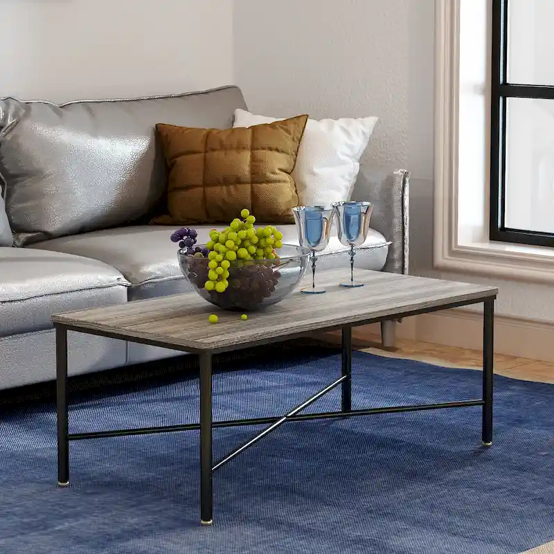 Belmont 46 x 24 Rectangle Modern Wood Coffee Table