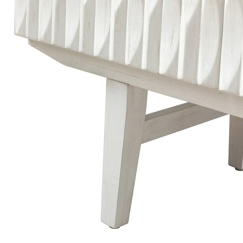 Modern Carved Geometric Patterns Sideboard