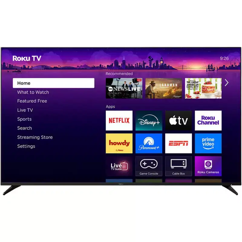 Roku 65R8C5 65 inch Class Pro Series 4K QLED Mini-LED Smart TV
