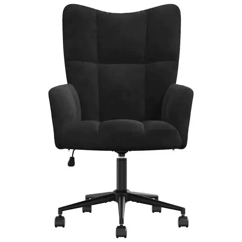 Relaxing Chair Light Gray Velvet (100% polyester), Steel Standard