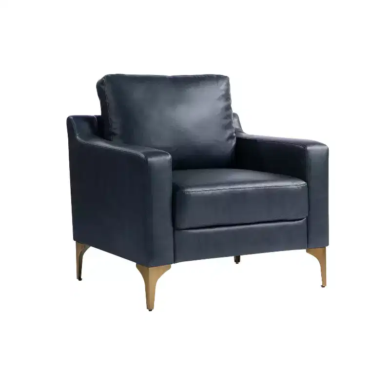 Serta Fuller Chair Navy Vegan Leather