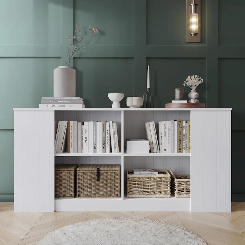 CraftPorch Simple Clean-Lines Wooden Sideboard