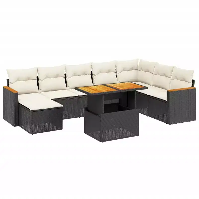 vidaXL Garden Sofa Set PE rattan Large Modular Garden Sofa Set