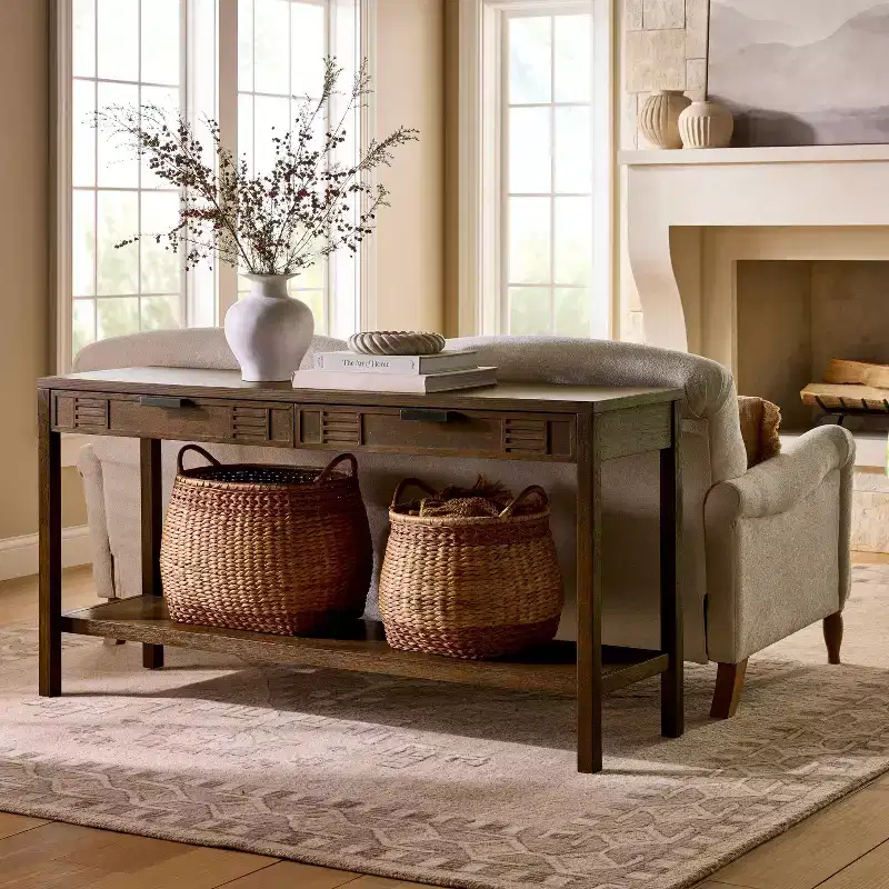 Dosinia 60" Console Table Brown - Threshold™ designed with Studio McGee
