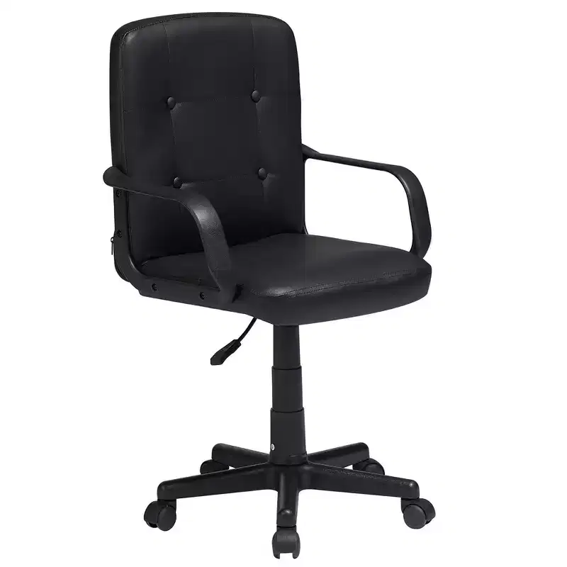 Mid-Back Adjustable Home Office Desk Chair with Armrests