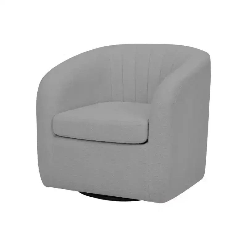 28.75 Monroe Faux Shearing Swivel Tub Chair - Teamson Home