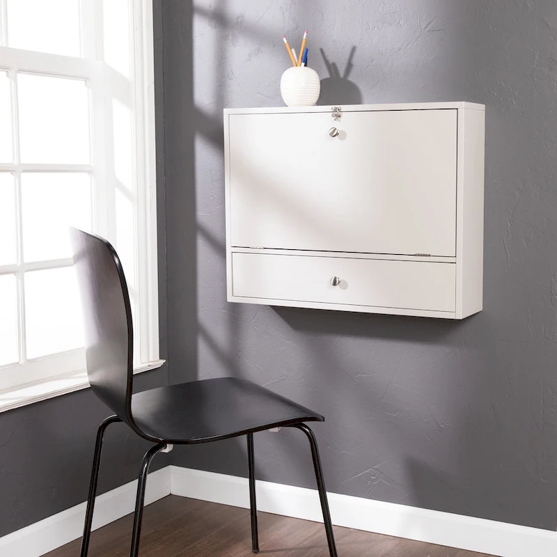 SEI Furniture Wall-mounted Folding Laptop Desk