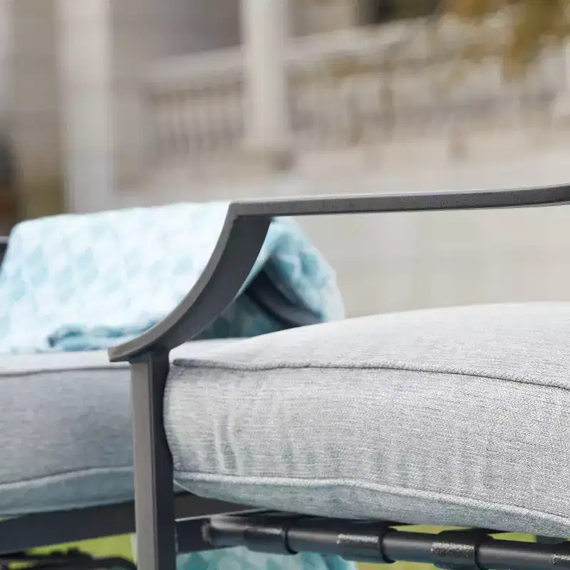 2pk Steel Patio Accent Chairs - Lokatse
