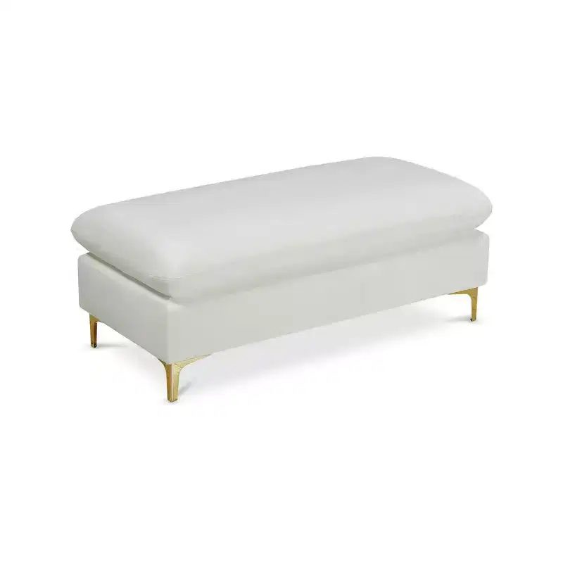 Meridian Furniture Naomi Velvet Ottoman