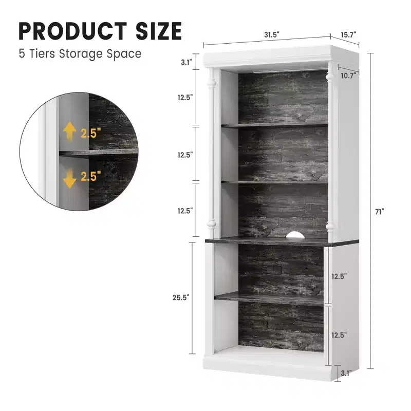 Kitchen pantry cabinet with LED lighting and overhead storage, suitable for dining rooms and living rooms.