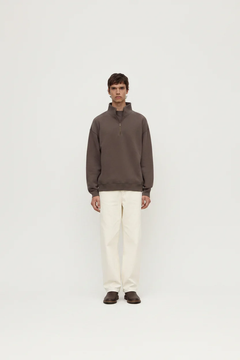 Bark Funnel Neck Fleece
