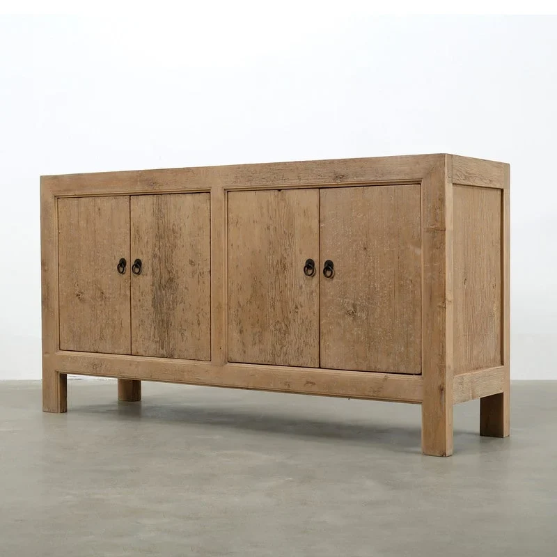 67 4 Door Sideboard, Weathered Natural