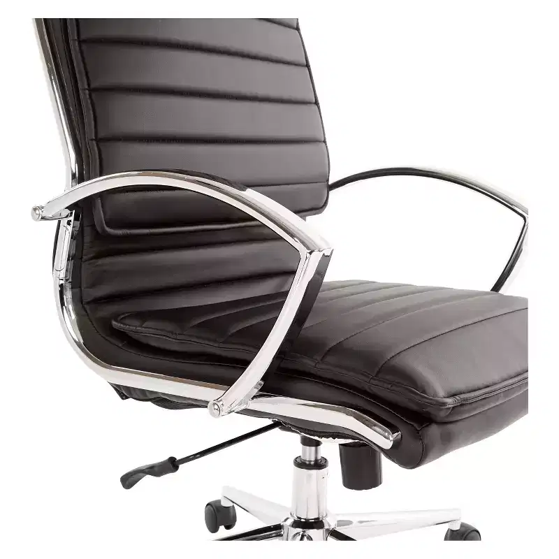 Mid Back Manager's Faux Leather Chair with Locking Tilt, Lumbar Support - OSP Home Furnishings