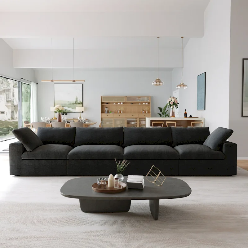 Modern Modular Convertible Sectional Sofa Couch for Living Room