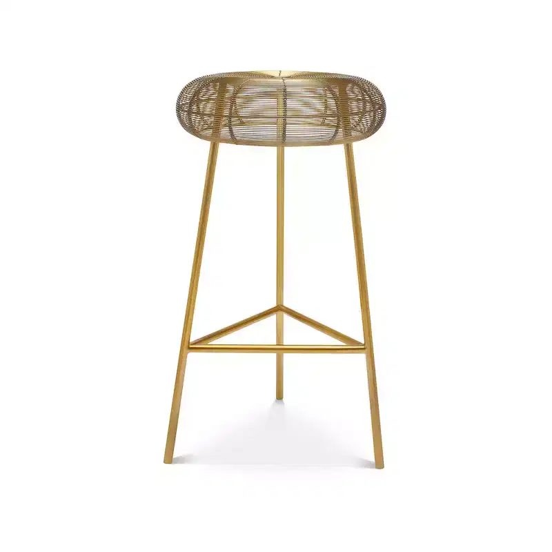 Meridian Furniture,Tuscany Gold Metal Counter Stool