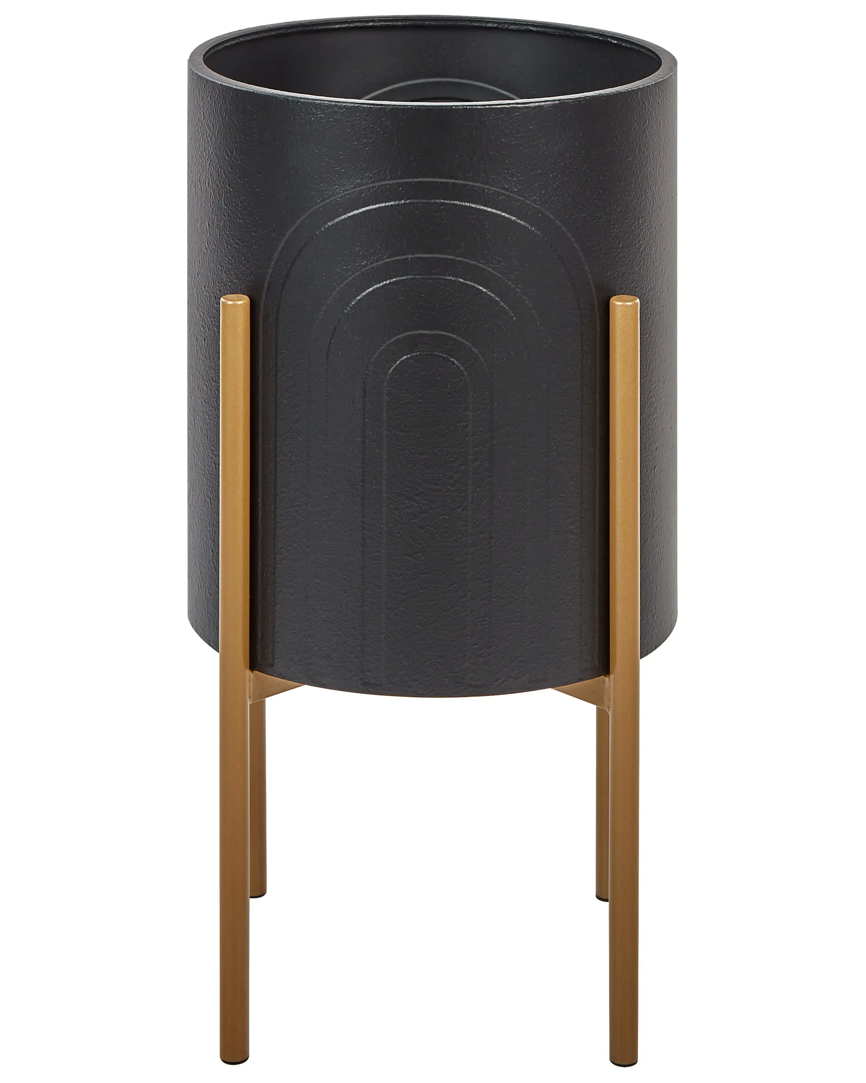 Vaso per piante rialzato Metallo 32 cm Nero