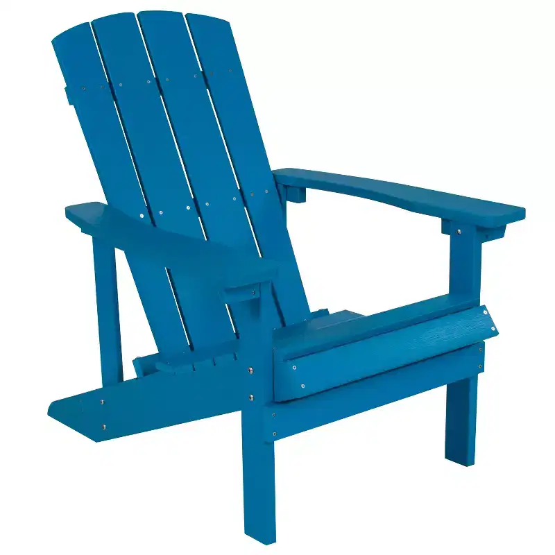 Emma and Oliver All-Weather Adirondack Chair in Faux Wood
