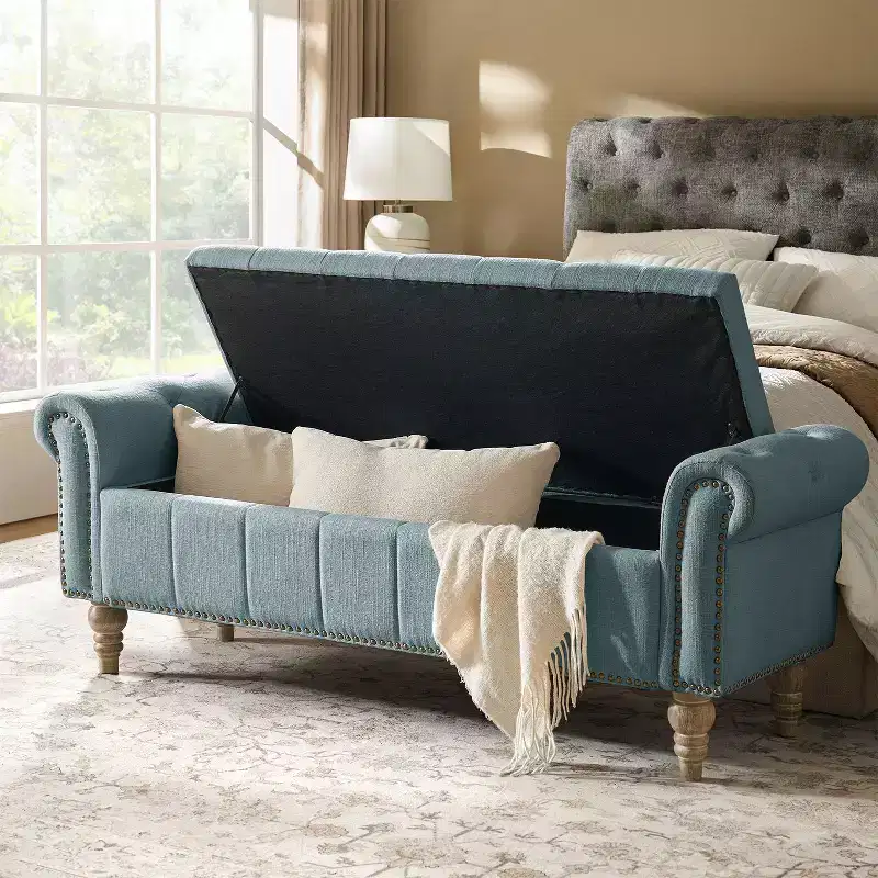 Donata Barrel Chair|HULALA HOME-SLATE-BLUE