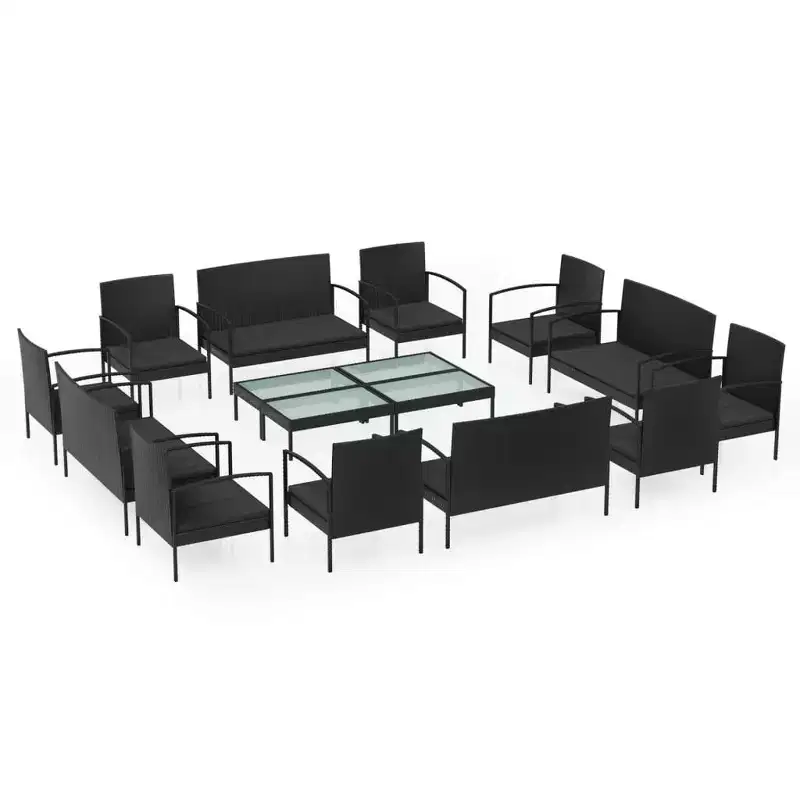 vidaXL Patio Lounge Set Set of 16