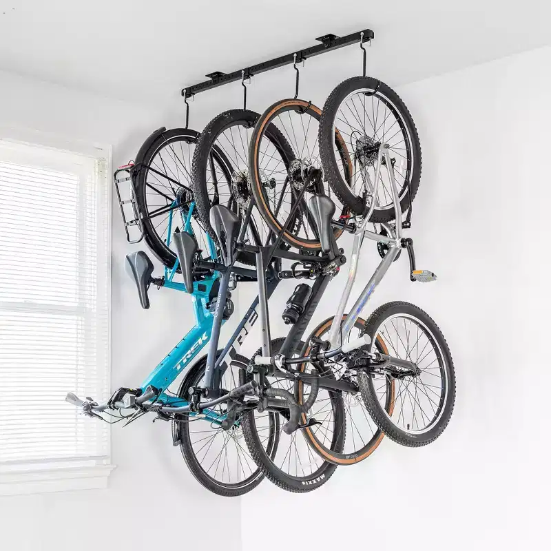 Teal Triangle G-Bike Ceiling | Adjustable Ceiling Storage System | Holds up to 8 Bikes