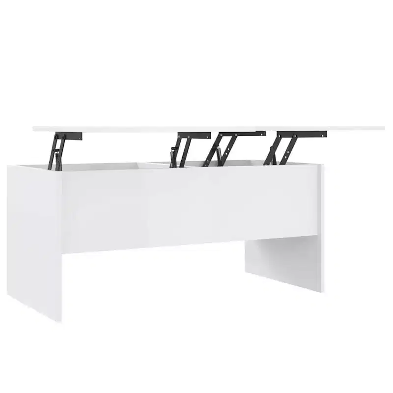 Coffee Table High gloss white Engineered wood Medium Coffee Table