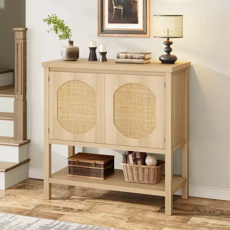 Coffee Bar Cabinet, Storage Cabinet with 2 Doors, Buffet Cabinet with Storage, Buffet Sideboard Cabinet for Kitchen, Dining Room, Living Room