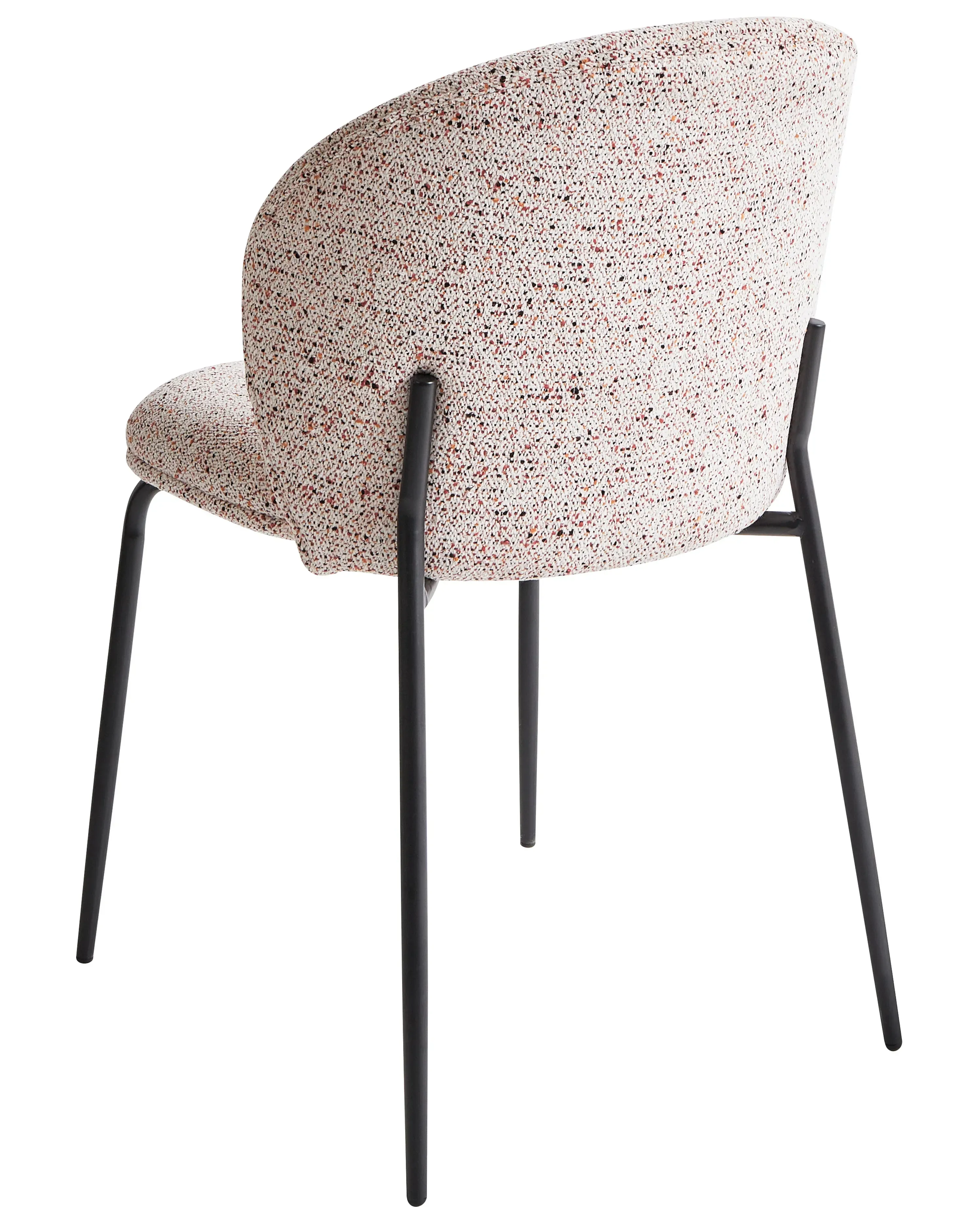 Set di 2 sedie da pranzo Tessuto Beige
