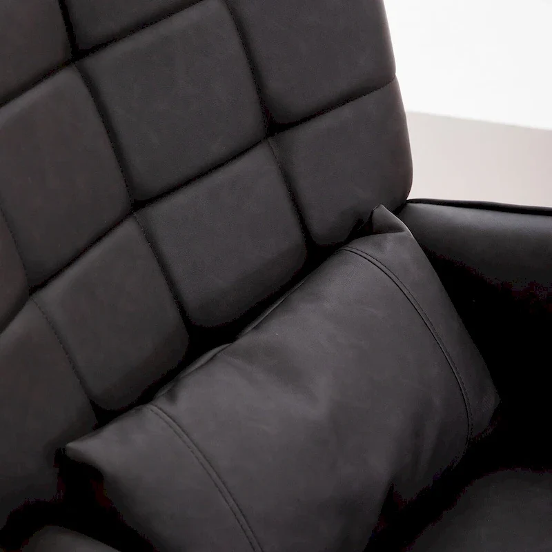 Bonded Leather Armchair Modern Accent Chair Set of 2
