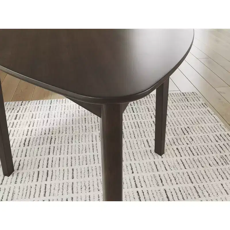 Triangle Dining Table, Merlot, Seats 3, Mid-Century Modern Small Space Dining