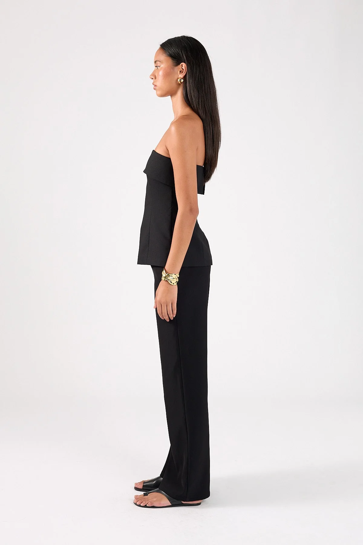 High Rise Recycled Pant Black
