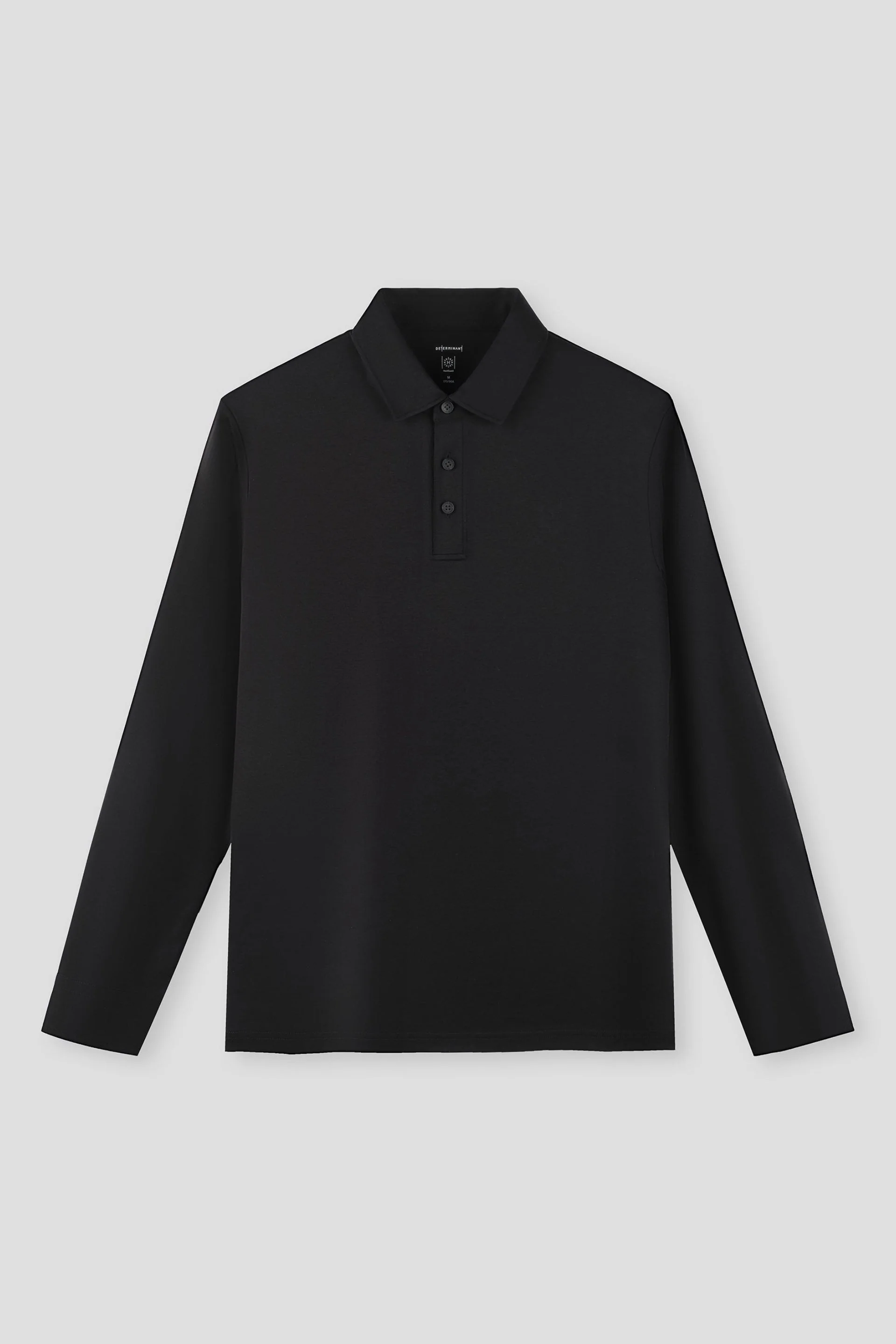 Long Sleeve Polo – Black