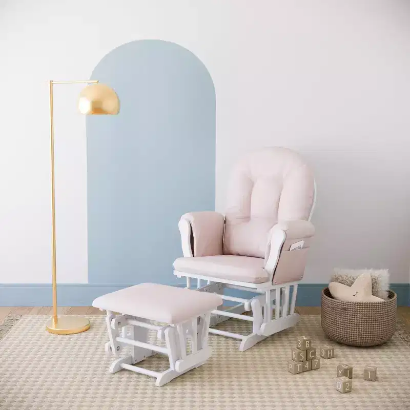 Premium Hoop Glider & Ottoman