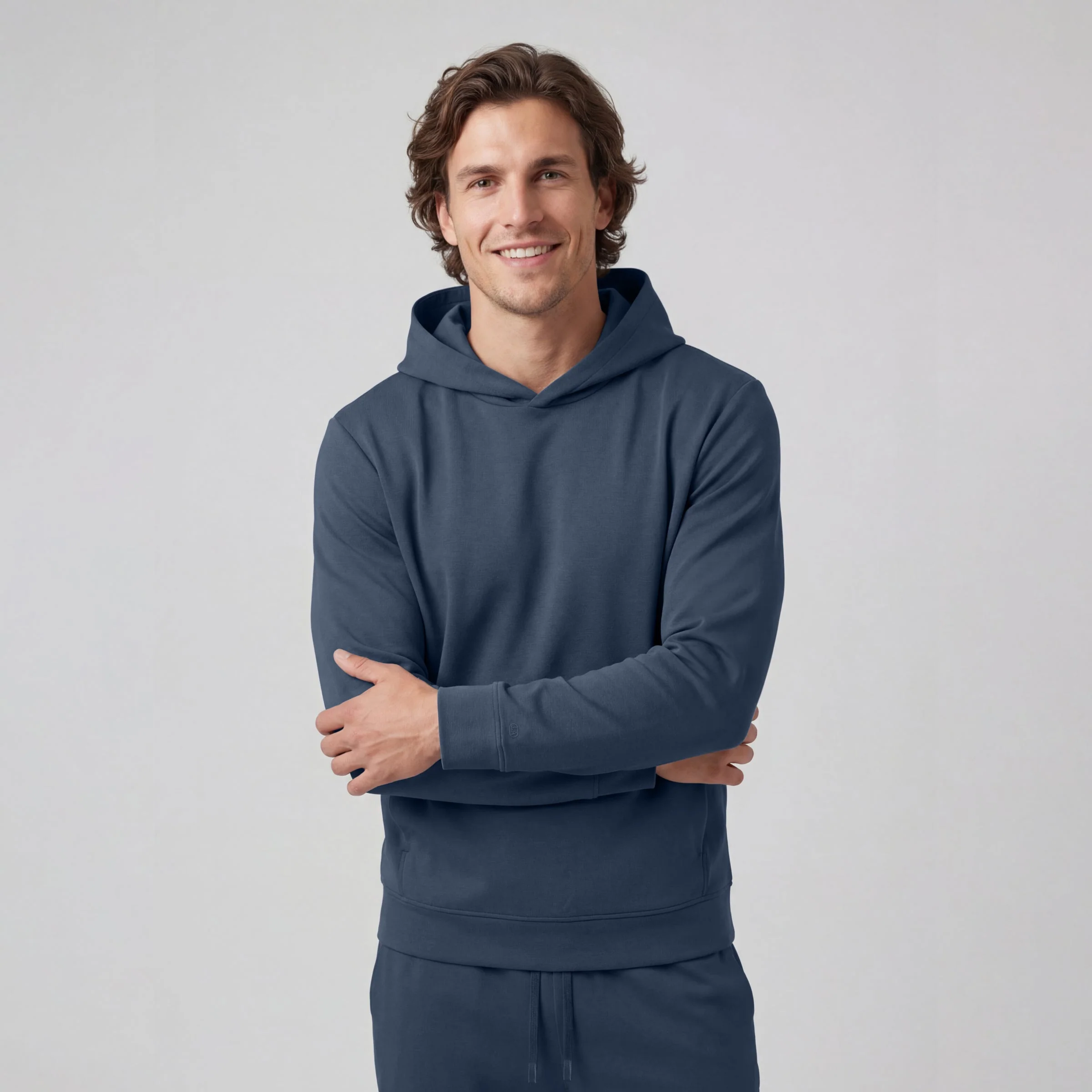Relaxed Fit Hoodie - Tidal Blue