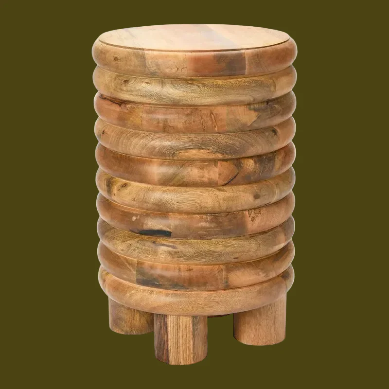 Vintage Solid Wood End Table or Stool