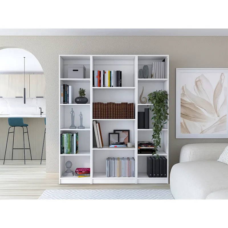 Kenyon 60 Wide 4-Shelf Bookcase Set of 3