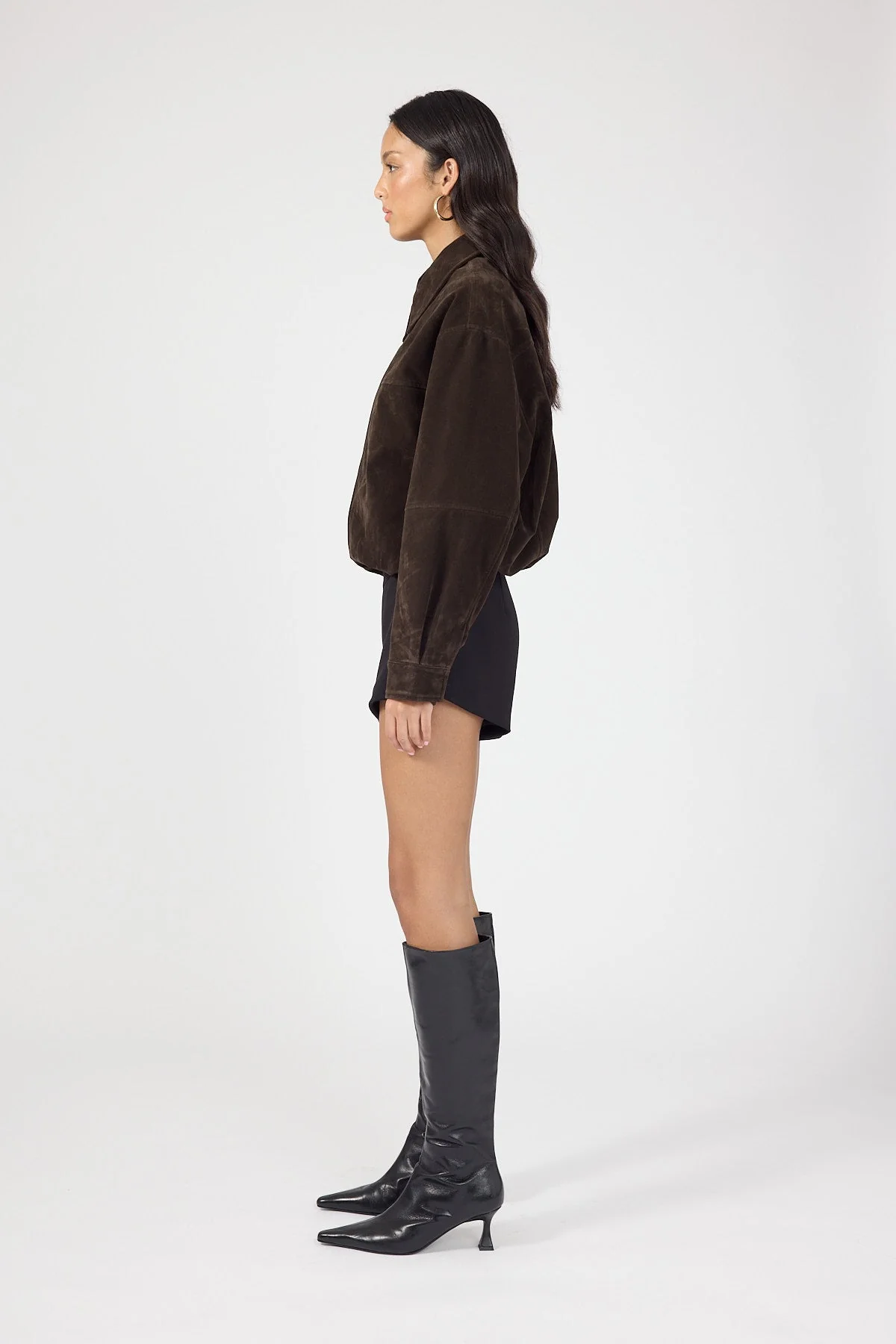 Mid Rise Shorts Black
