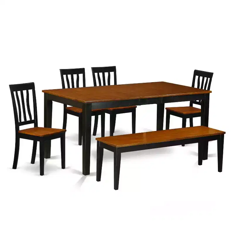Coastal Cottage Dining Set - Table & Chairs for Home Kitchen Decor
