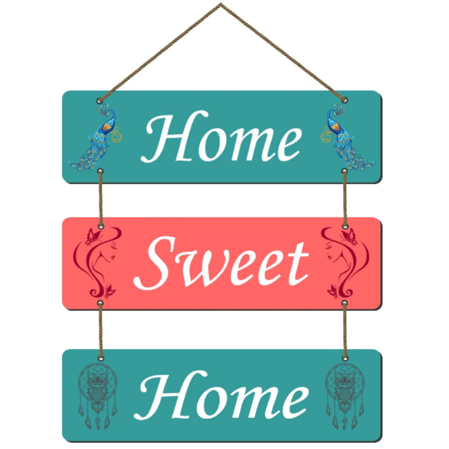 Decorative Home Sweet Home Wall Hanging Wooden Art Decoration Item for Living Room | Bedroom | Home Decor | Gifts | Quotes Decor Item | Wall Art for Hall | MDF Wall Decoration