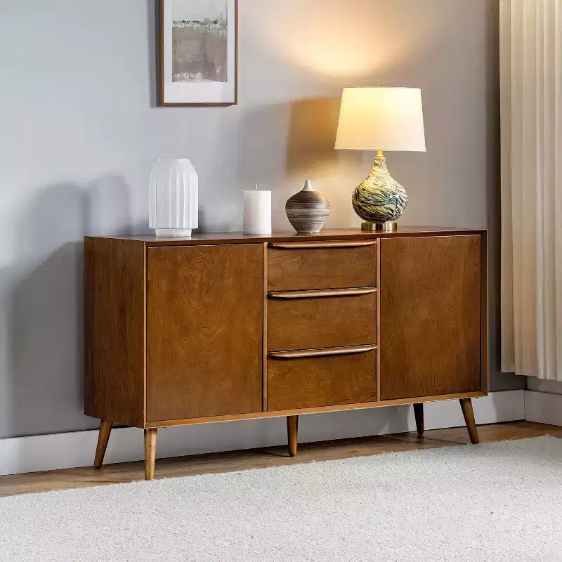 Abigail 57 Wide 3 Drawer Sideboard with Hardwood | KARAT HOME-ACORN