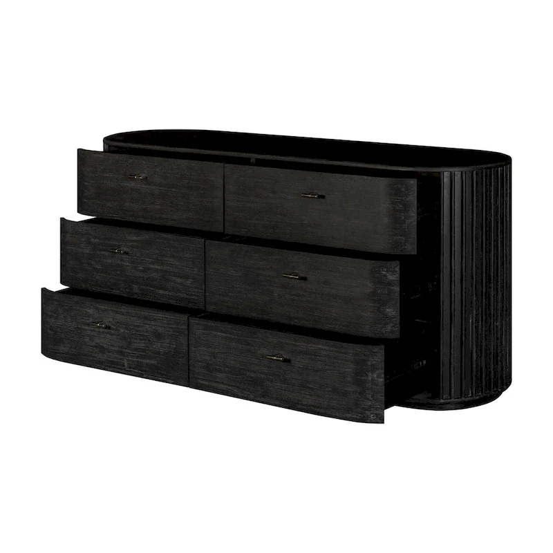Modern Black Acacia Dresser